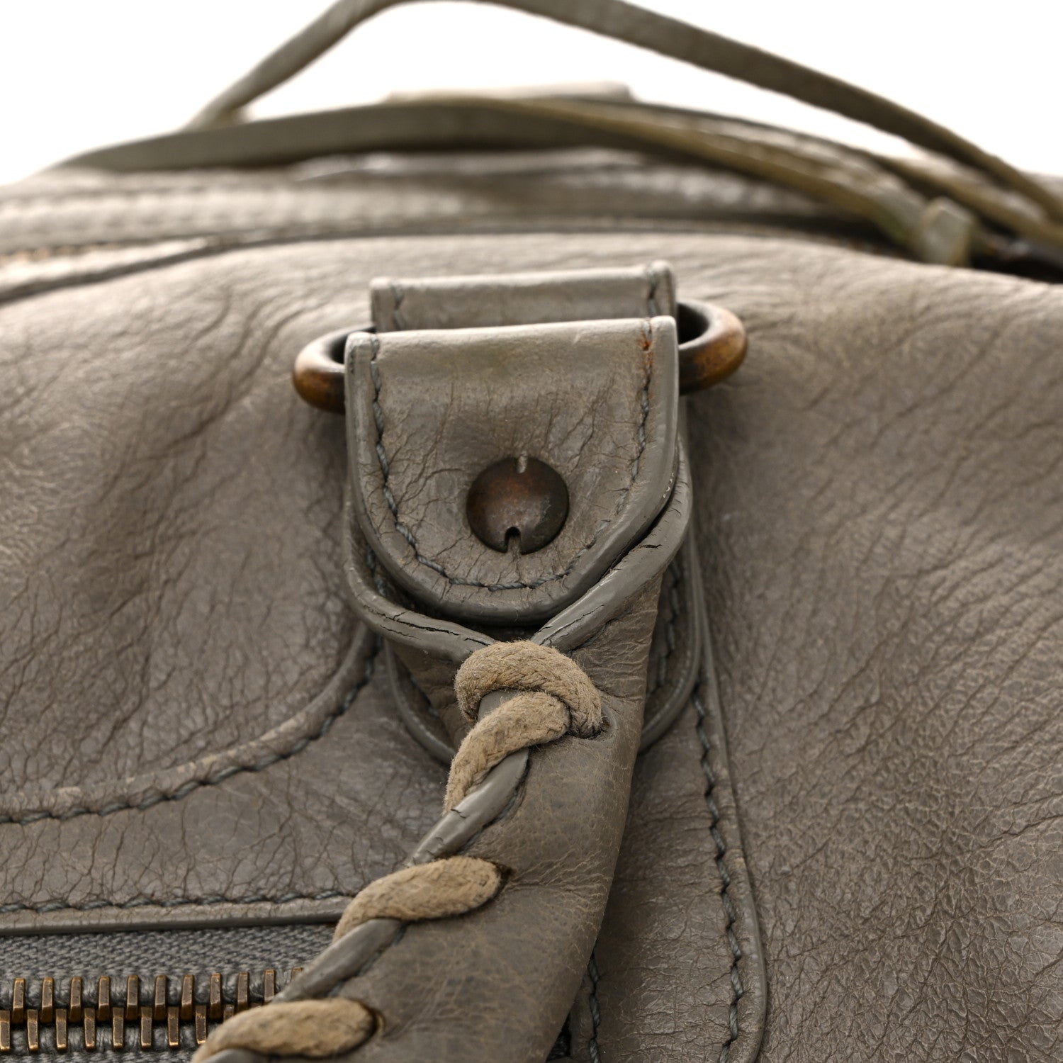 Balenciaga Agneau Classic Hardware Boston Gris Pyrite 15 of 17