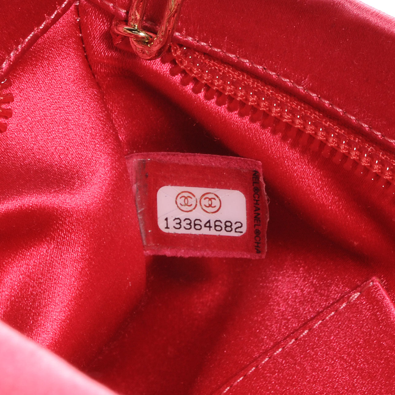 Chanel Satin Diamante Camellia Evening Clutch Bag Pink 8 of 8