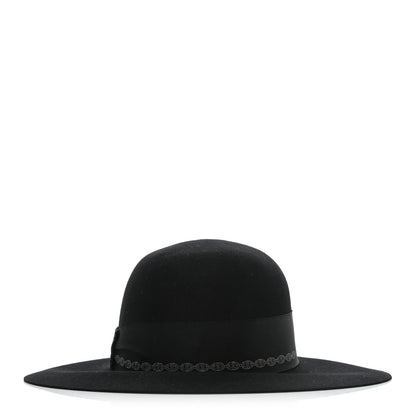 Hermes Rabbit Felt Betty Hat 58 Black 3 of 9
