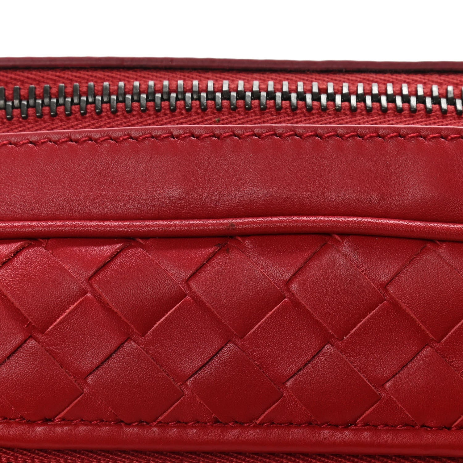 Bottega Veneta Nappa Intrecciato Document Case China Red 10 of 10