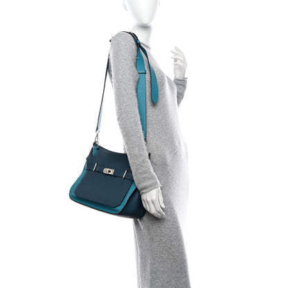 Hermes Taurillon Clemence Bi-Color Jypsiere 31 Colvert Turquoise 2 of 11