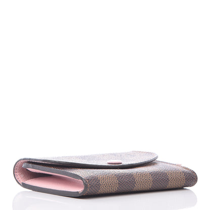 Louis Vuitton Damier Ebene Rosalie Coin Purse Rose Ballerine 4 of 8