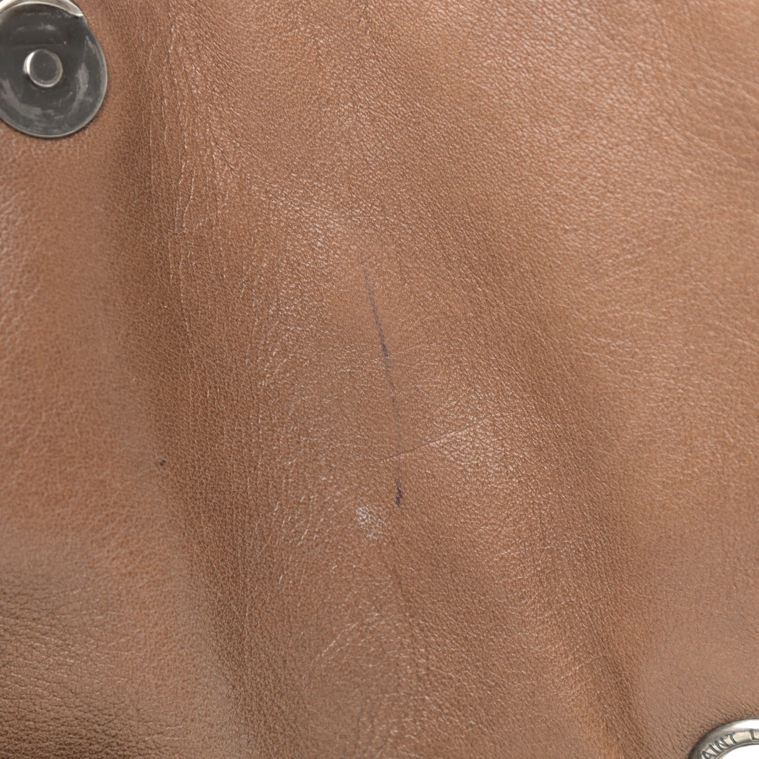 Saint Laurent Crinkled Calfskin Matelasse Monogram Medium Niki Chain Satchel Tan Brown 14 of 15
