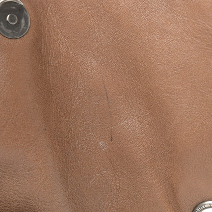 Saint Laurent Crinkled Calfskin Matelasse Monogram Medium Niki Chain Satchel Tan Brown 14 of 15