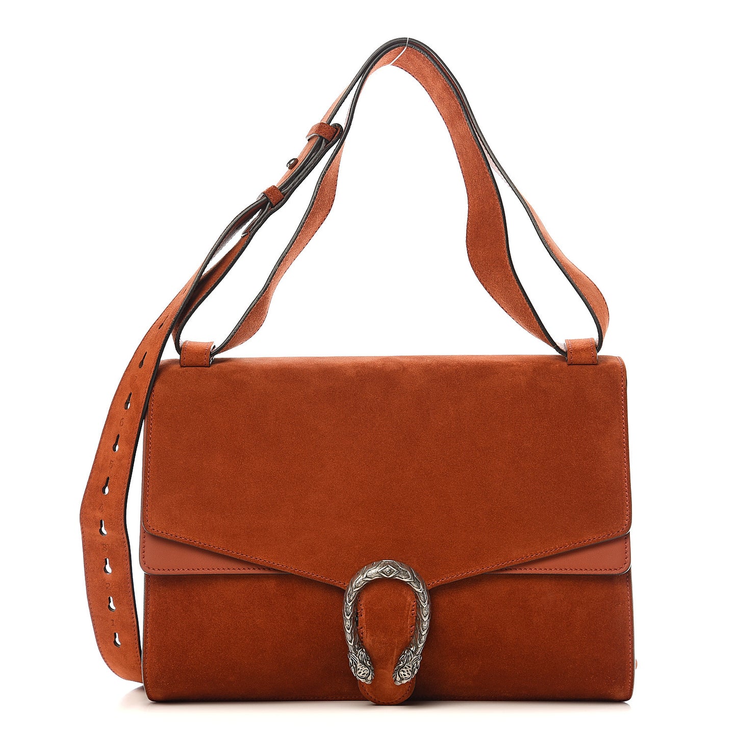 Suede Medium Dionysus Messenger Bag Deep Paprika
