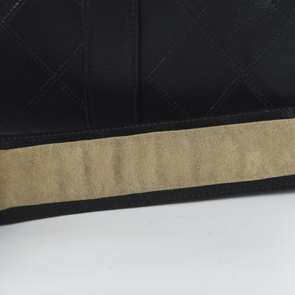 Chanel Calfskin Stitched CC Boston Black 13 of 13
