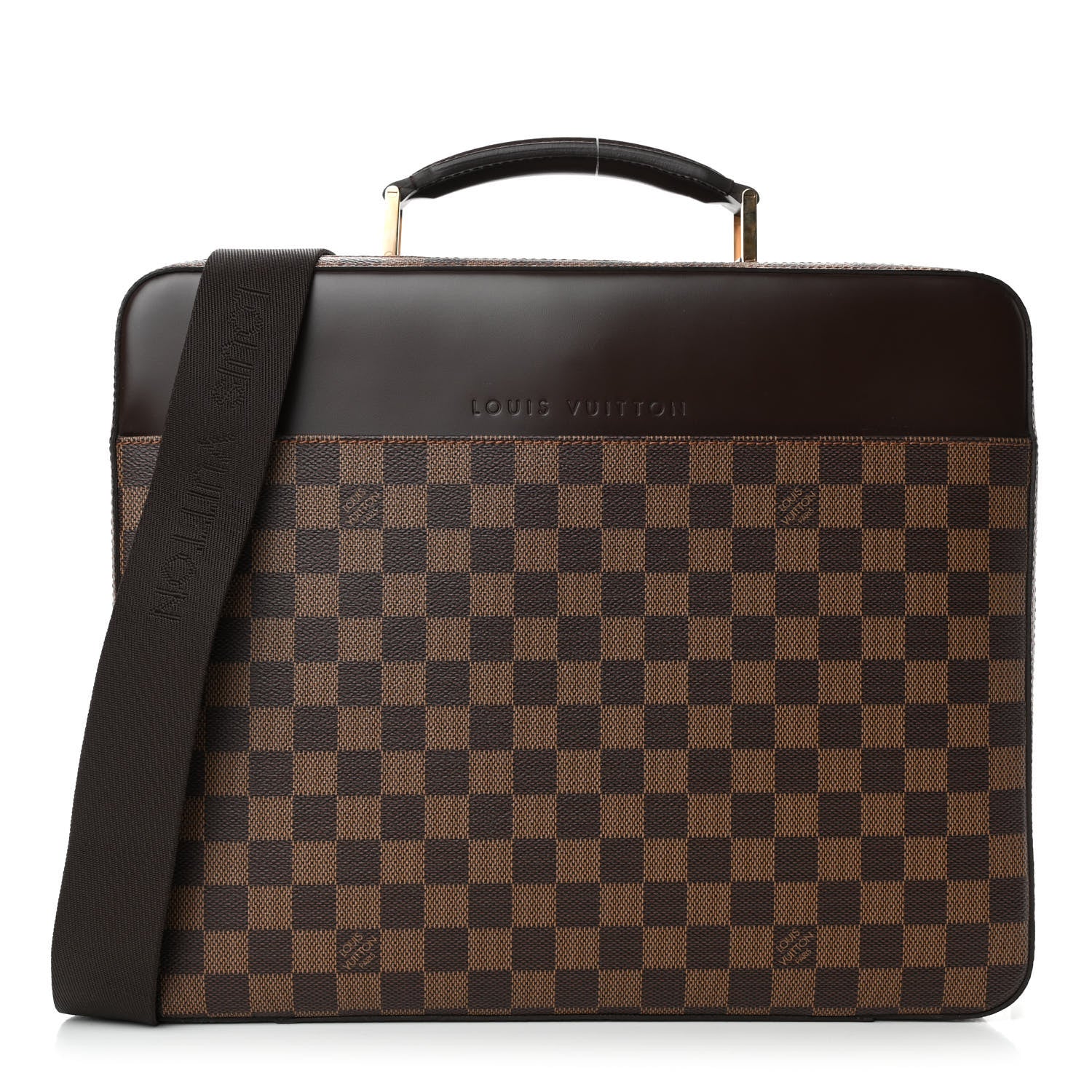 Louis Vuitton Damier Ebene Porte Ordinateur Sabana Computer Case 1 of 6