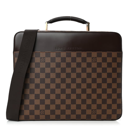 Louis Vuitton Damier Ebene Porte Ordinateur Sabana Computer Case 1 of 6
