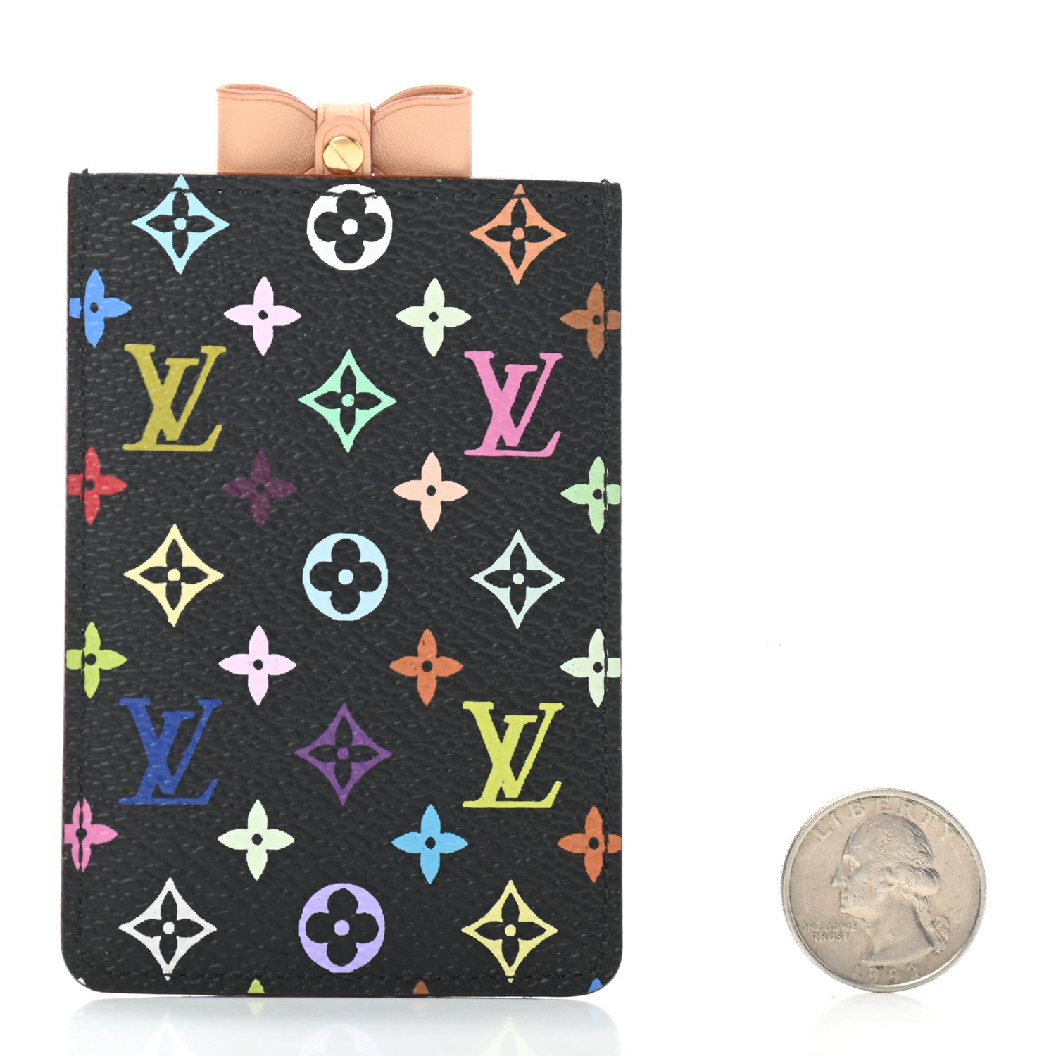 Louis Vuitton Monogram Multicolor Mirror and Case Pouch Black 3 of 5