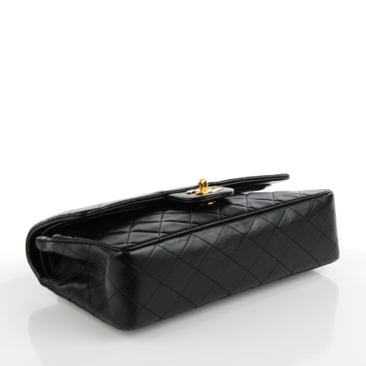 Chanel Lambskin Quilted Medium Double Flap Black 4 of 9