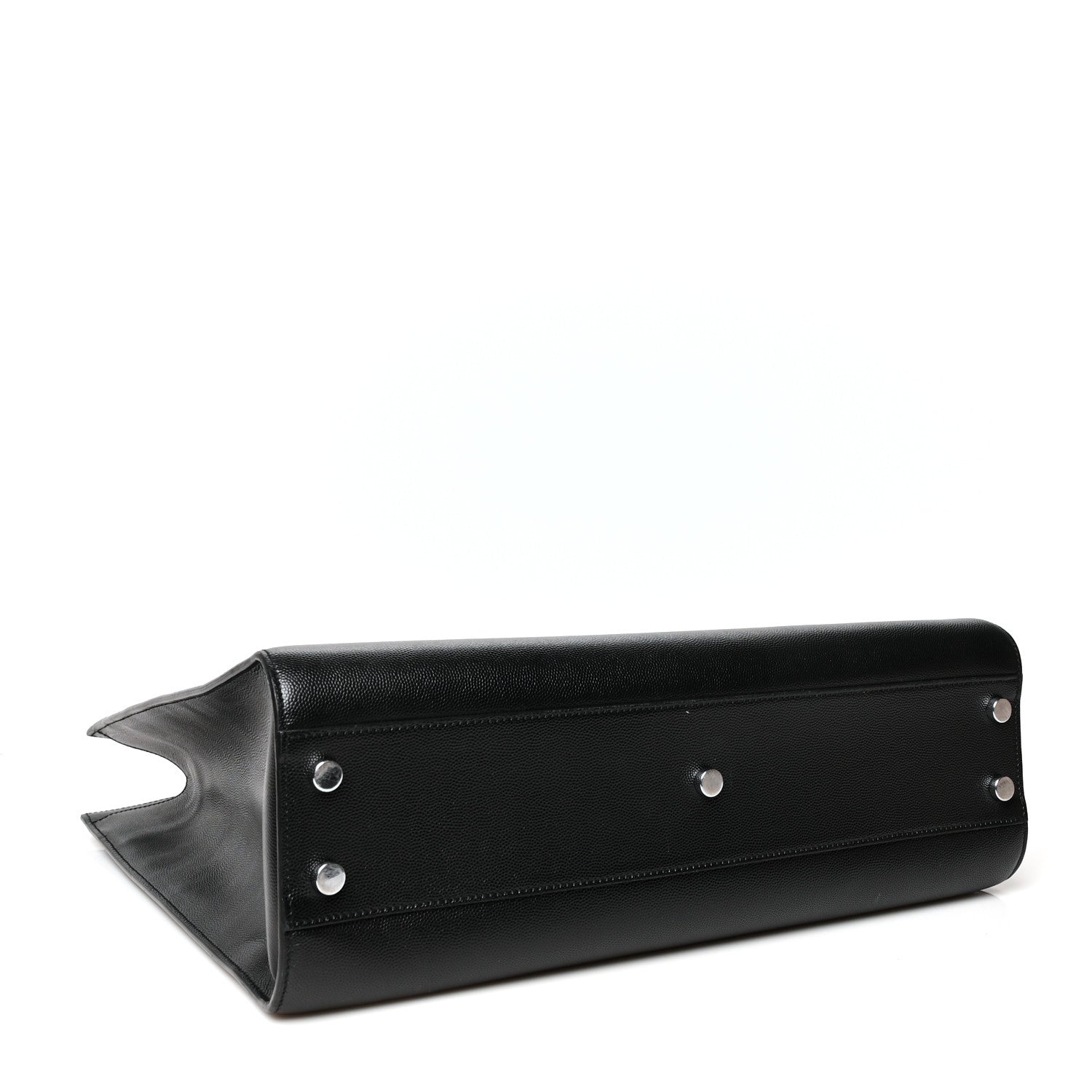 Saint Laurent Grain de Poudre Medium Museum Tote Black 4 of 9