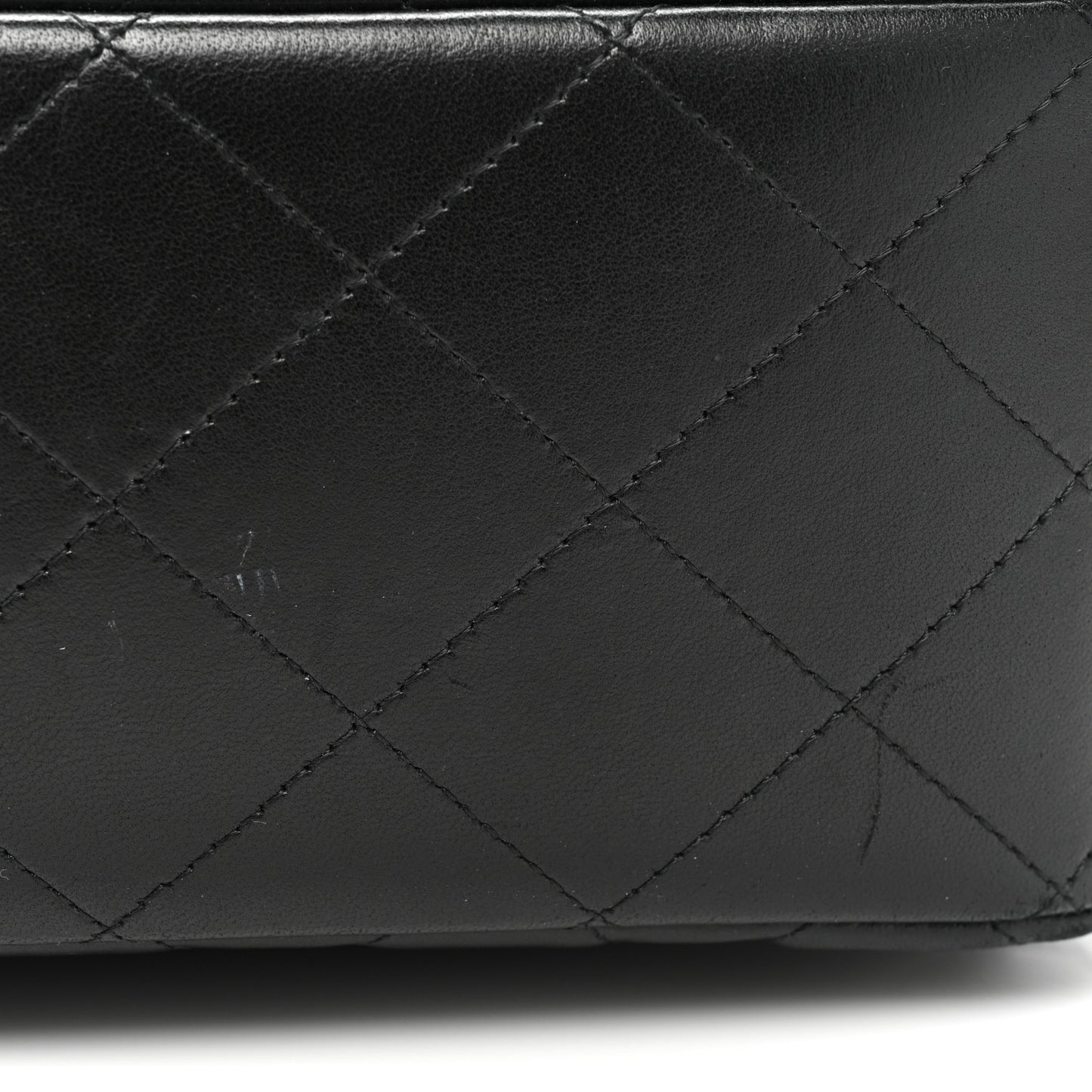 Lambskin Quilted Jumbo Double Flap So Black