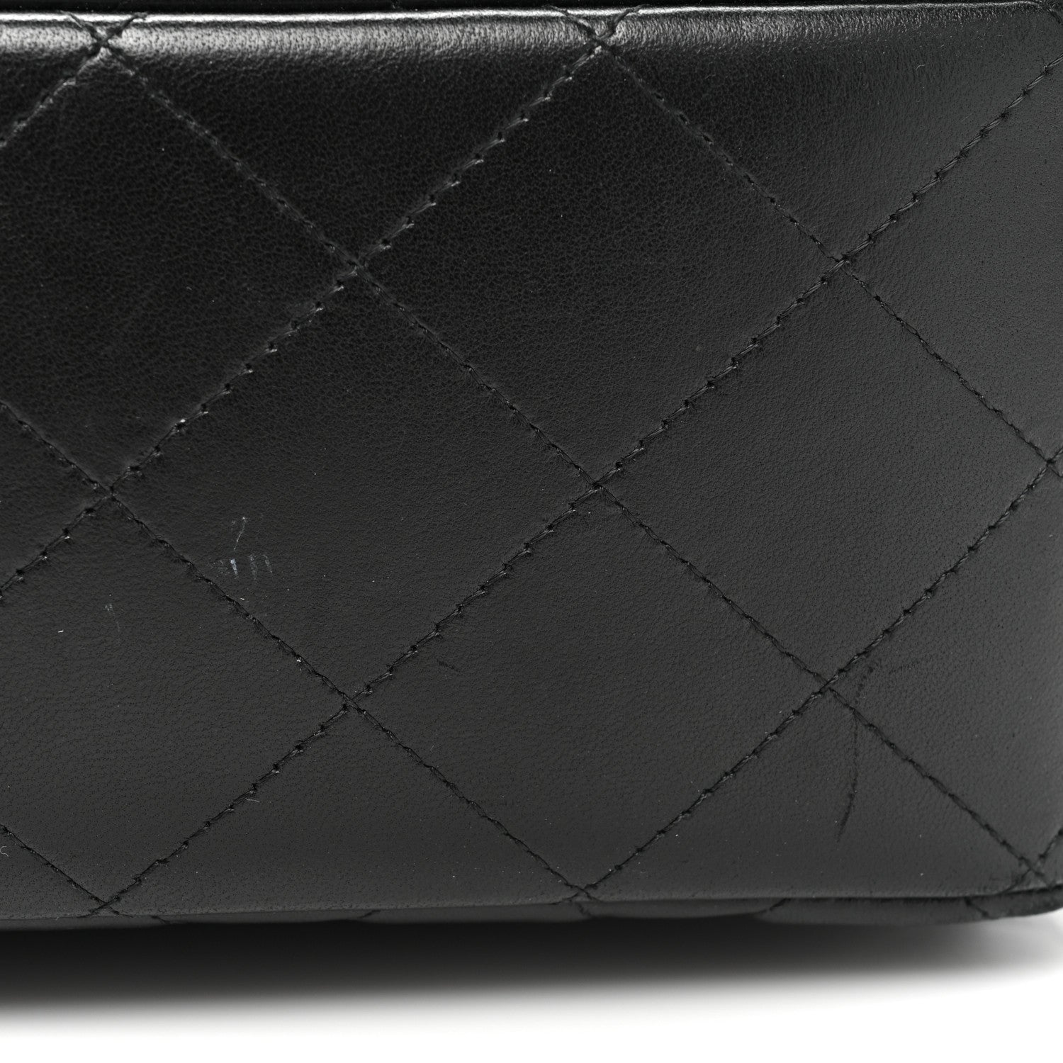 Chanel Lambskin Quilted Jumbo Double Flap So Black 15 of 16