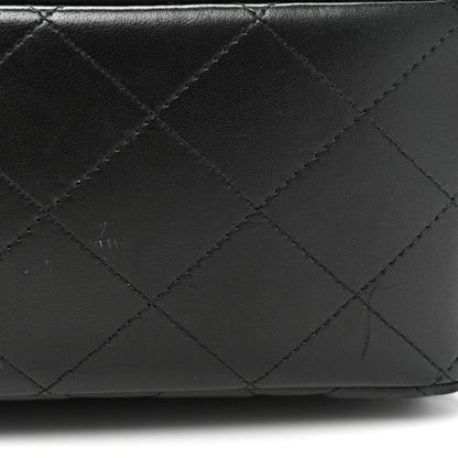 Chanel Lambskin Quilted Jumbo Double Flap So Black 15 of 16
