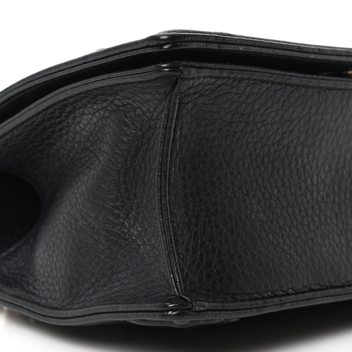 Christian Dior Grained Calfskin Small Diorama Flap Bag Black 9 of 10