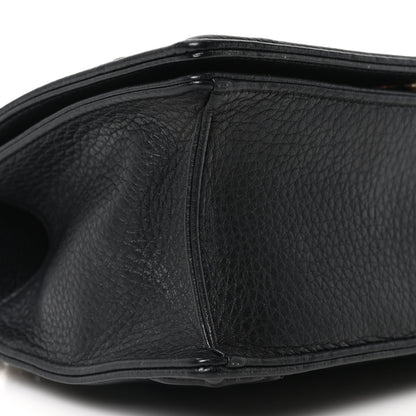 Christian Dior Grained Calfskin Small Diorama Flap Bag Black 9 of 10