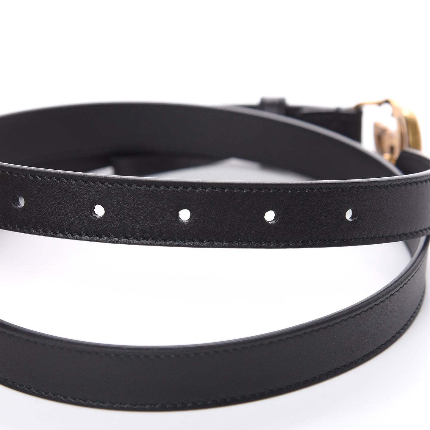 Calfskin Double G 20mm Belt 85 34 Black