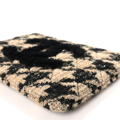 Chanel Tweed Shearling Quilted Chanel Cosmetic Pouch Beige Black 9 of 9