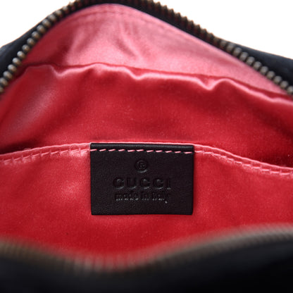 Gucci Velvet Matelasse Marquise Crystals Mini GG Marmont Chain Shoulder Bag Black 8 of 10
