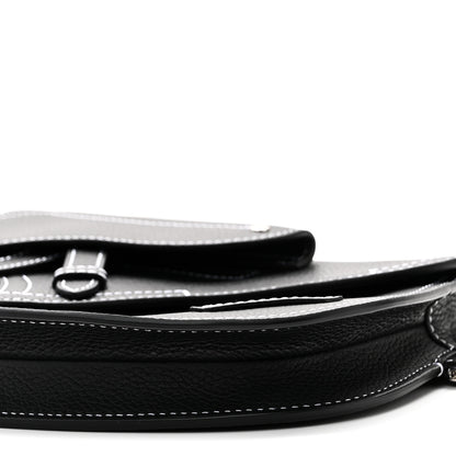 Christian Dior X KAWS Grained Calfskin Saddle Pouch Black 10 of 10