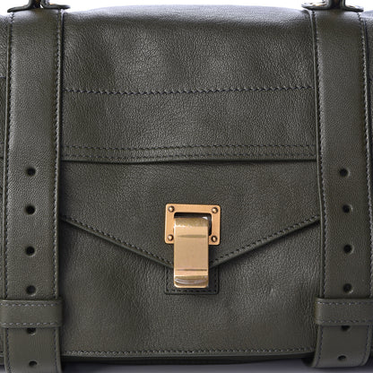 Proenza Schouler Lambskin Medium PS1 Satchel Military 11 of 11