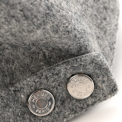 Hermes Wool Davis Varsity Hat 58 Gris Clair 9 of 11