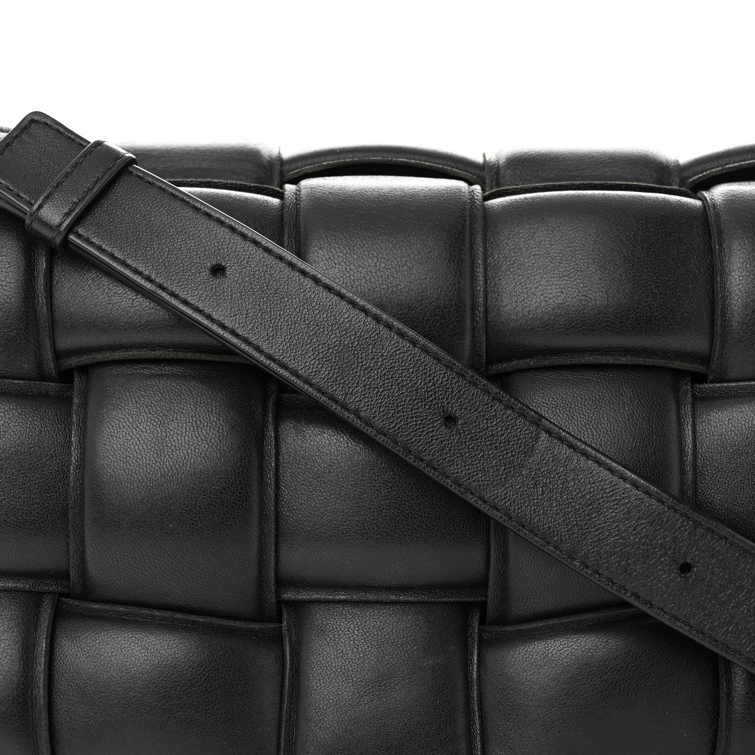 Bottega Veneta Nappa Maxi Intreccio Padded Cassette Crossbody Bag Black 7 of 16