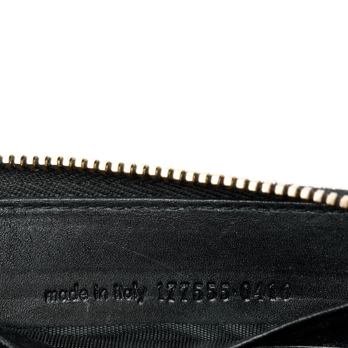 Textured Patent Monogram Belle De Jour Zip Around Wallet Black