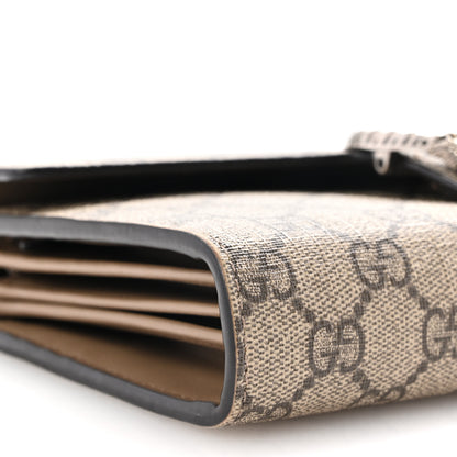 Gucci GG Supreme Monogram Mini Dionysus Chain Wallet Beige Taupe 9 of 12