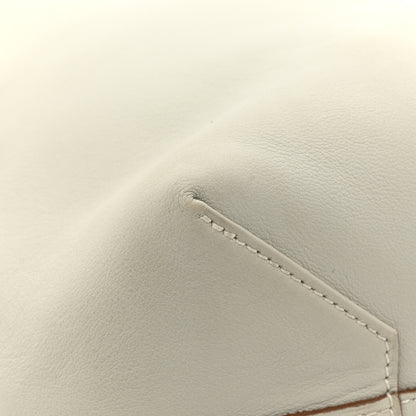 Hermes Veau Sikkim Taurillon Clemence Double Sens 36 Reversible Tote Bleu Pale Gris Perle 17 of 24