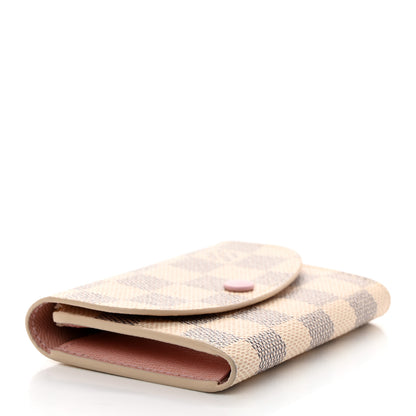 Louis Vuitton Damier Azur Rosalie Coin Purse Rose Ballerine 4 of 7