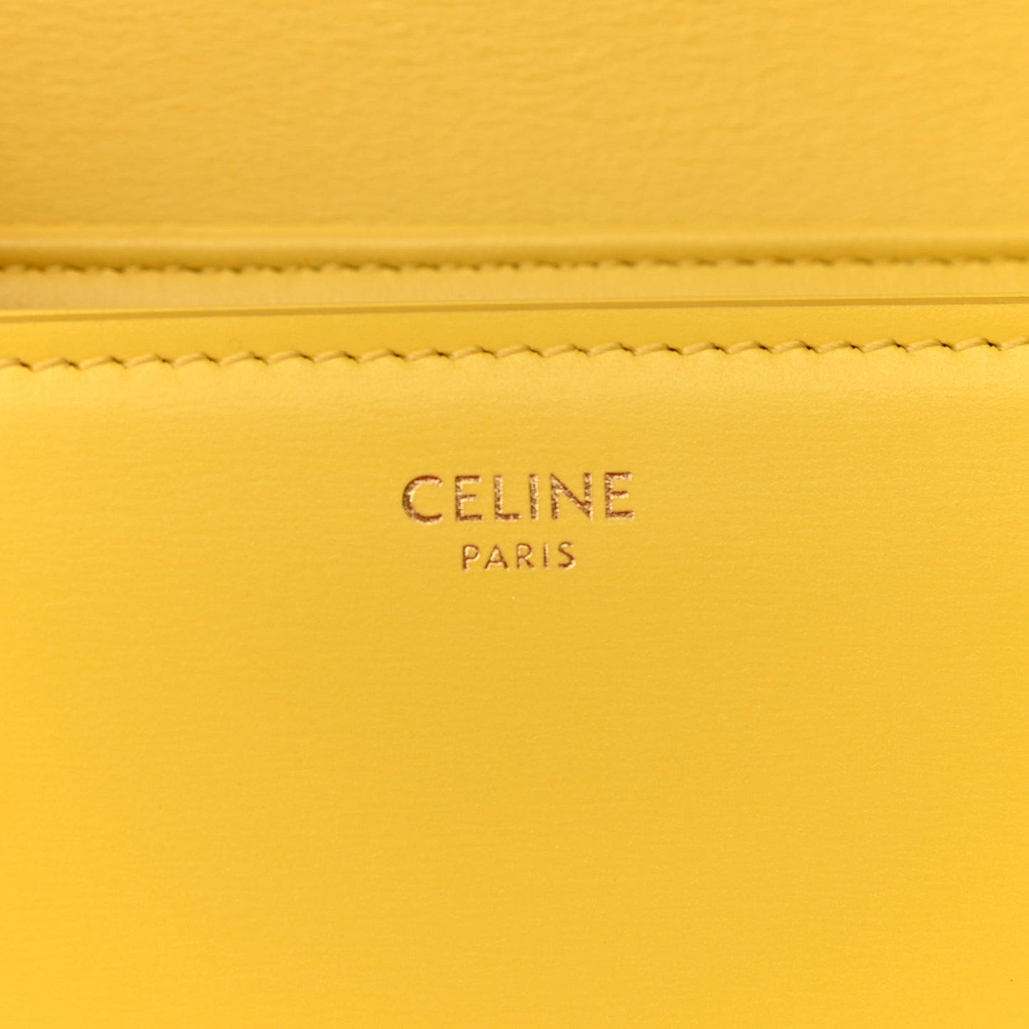 Shiny Calfskin Medium Triomphe Citron