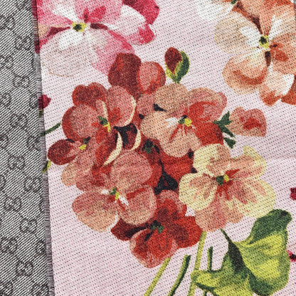 Gucci Wool GG Monogram Miniorophin Scarf Shell Pink 3 of 3