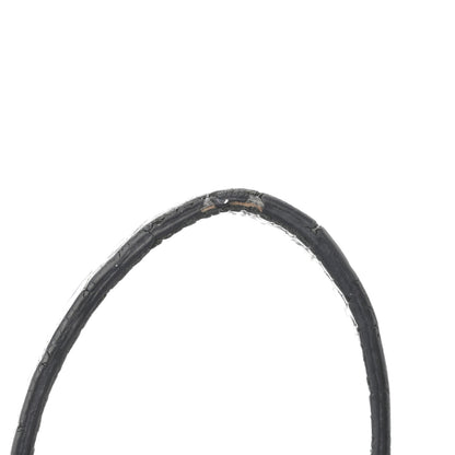 Balenciaga Shiny Calfskin Logo Crocodile Embossed Cash Phone Holder Bag Black White 12 of 14