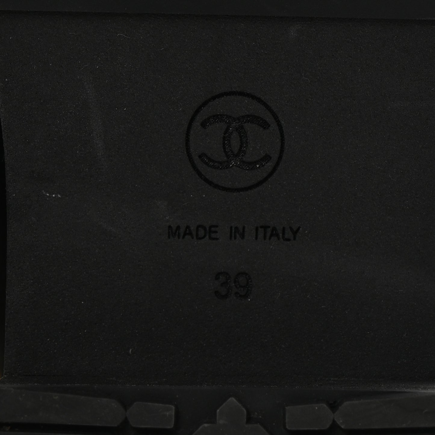 Calfskin Shearling Lambskin CC Cap Toe Chain Snow Boots 39 Black White