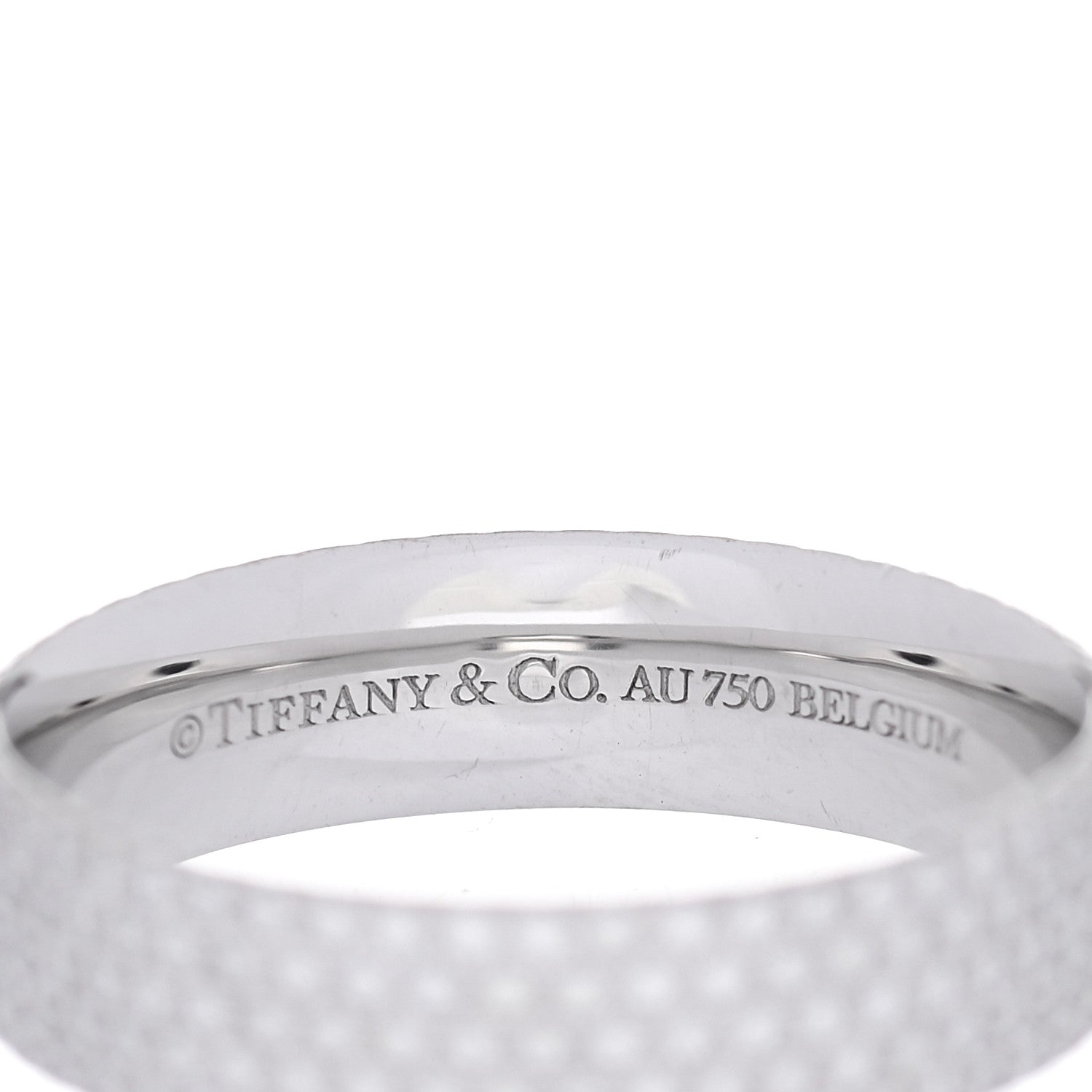 Tiffany 18K White Gold Diamond Metro Five-Row Ring 56 7.5 4 of 4