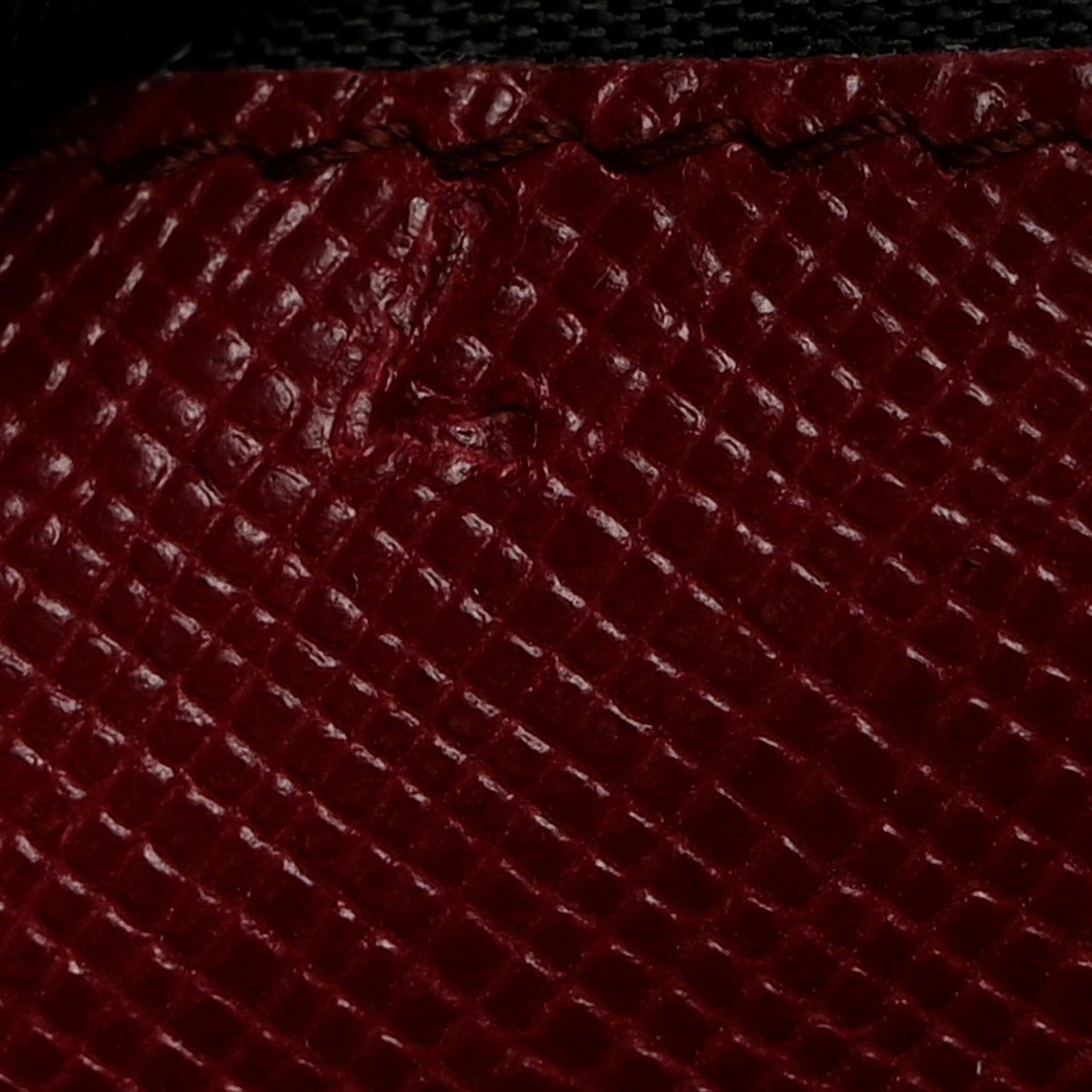 Saffiano Metal Tri-Fold Wallet Cerise