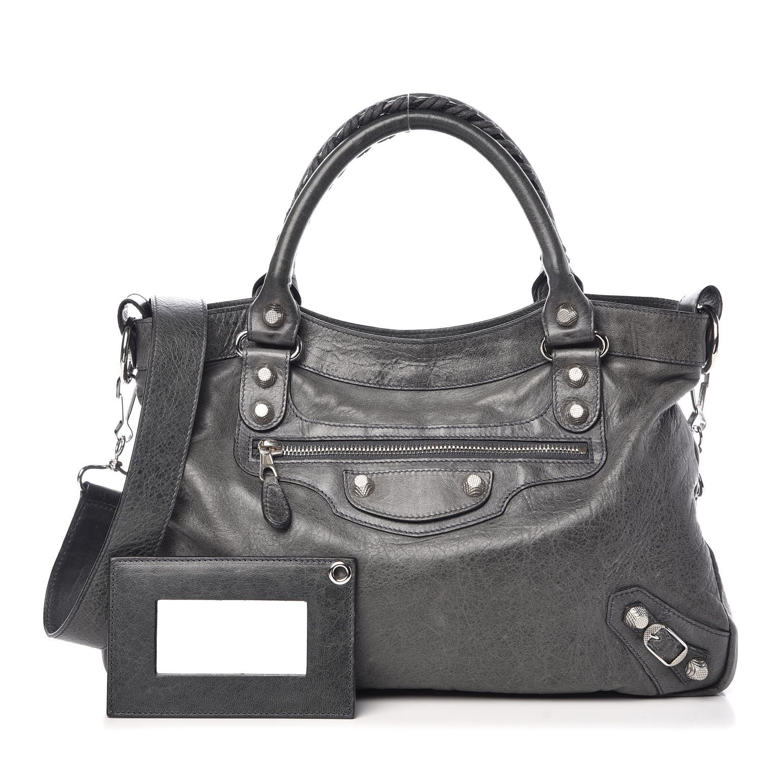 Balenciaga Agneau Giant 12 Silver Hardware Town Anthracite 1 of 8
