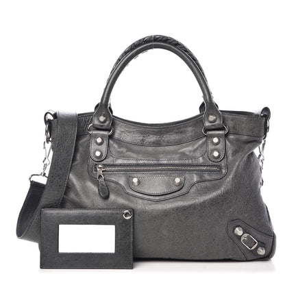Balenciaga Agneau Giant 12 Silver Hardware Town Anthracite 1 of 8