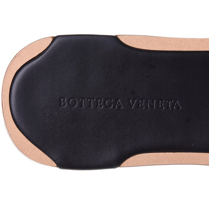 Bottega Veneta Nappa Intrecciato Squared Toe Flat Sandals 40 Black 9 of 9