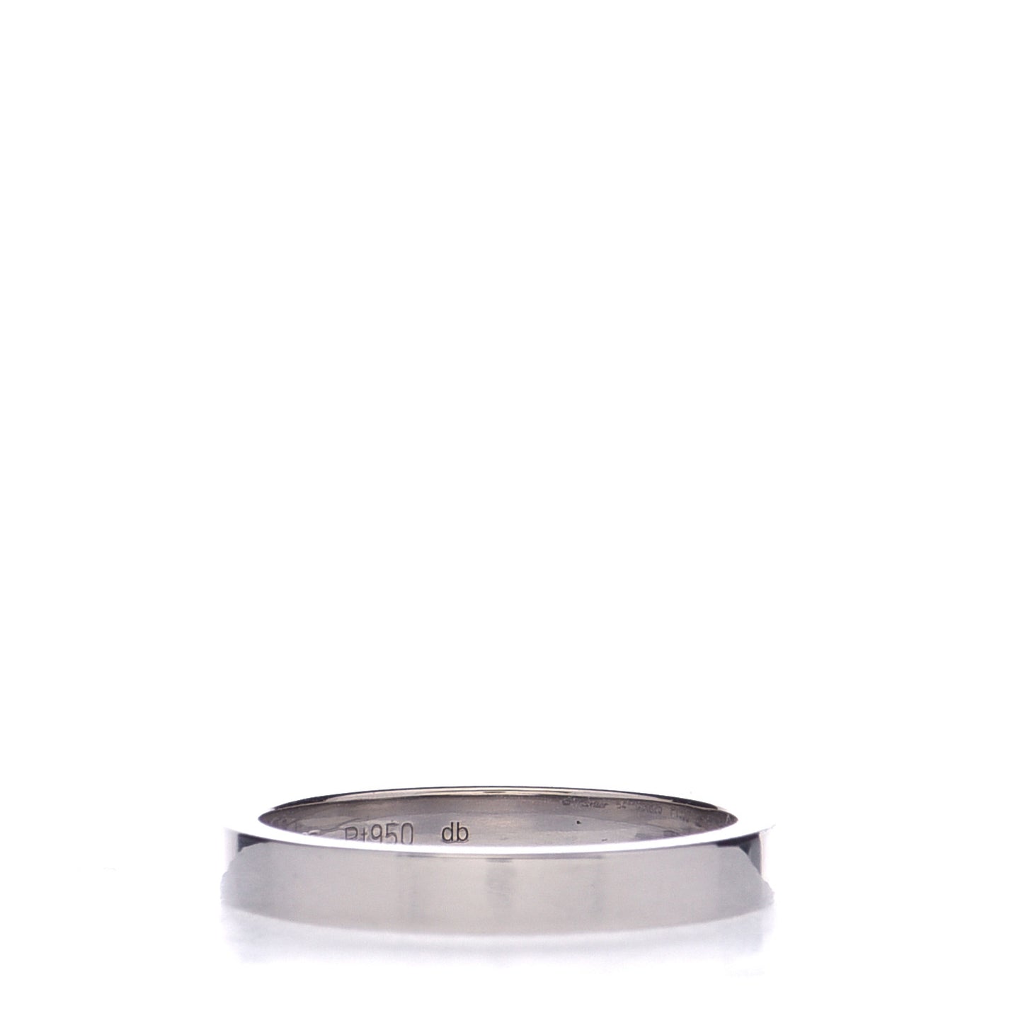 Platinum 3mm C De Cartier Wedding Band Ring 54 6.75