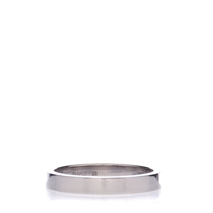 Cartier Platinum 3mm C De Cartier Wedding Band Ring 54 6.75 3 of 5