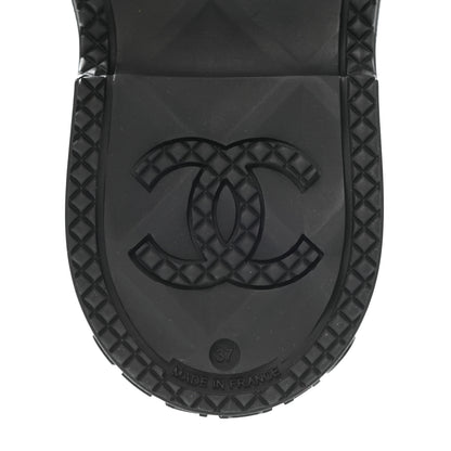 Chanel Caoutchouk CC High Boots 37 Black 7 of 8