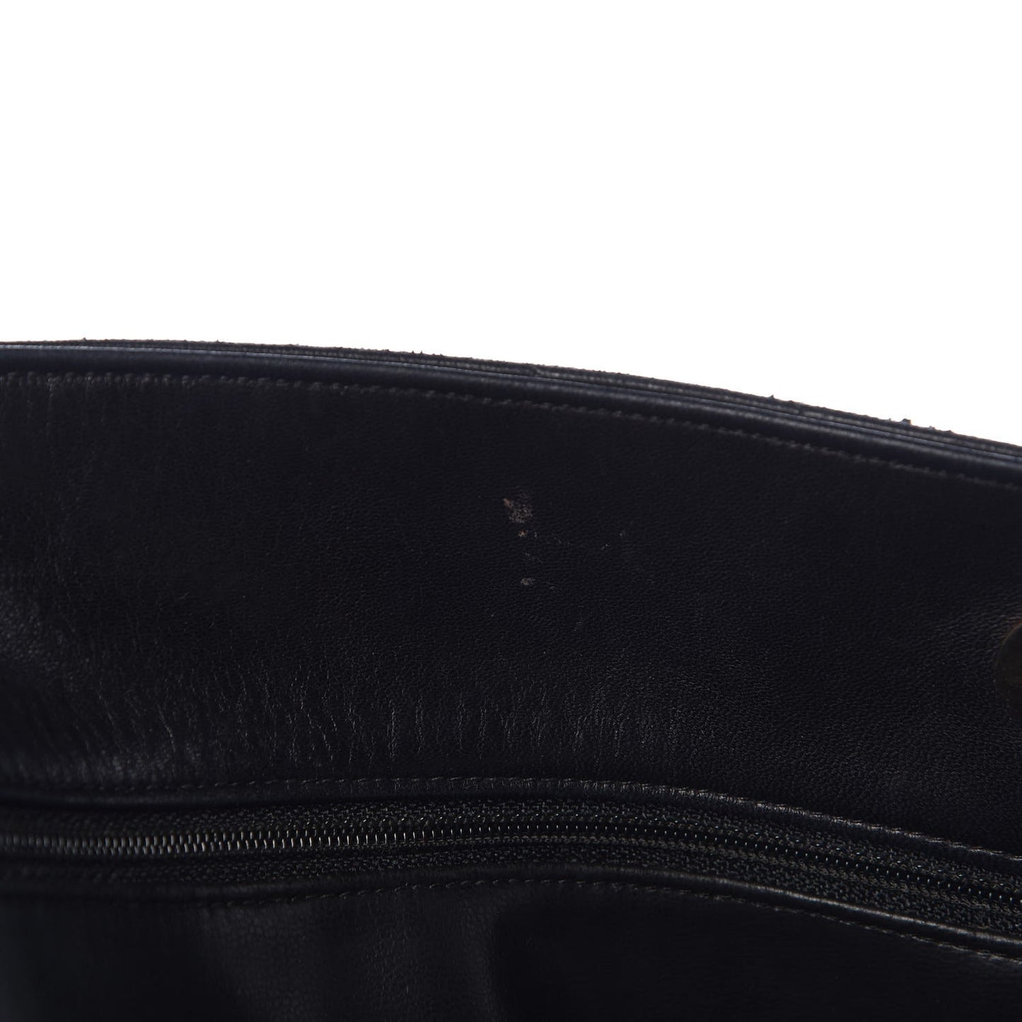Lambskin Chevron Quilted Tote Black