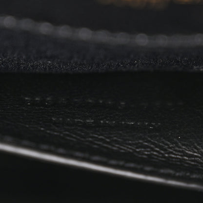 Saint Laurent Grain De Poudre Textured Mixed Matelasse Triquilt Medium Monogram Satchel Black 7 of 10