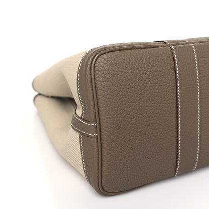 Hermes Twill D Negonda Garden Party 30 TPM Tote Beton Etoupe 8 of 10