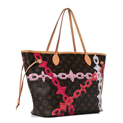 Louis Vuitton Monogram Bay Neverfull MM Rose Ballerine Poppy 4 of 26