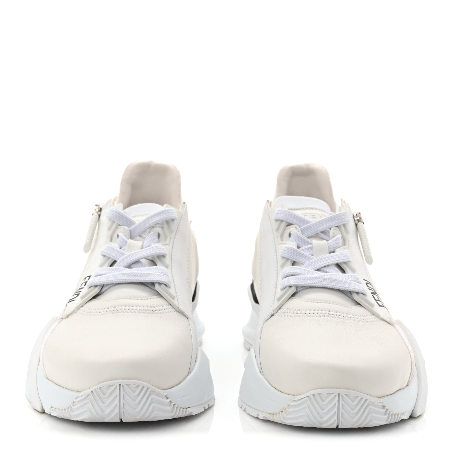 Fendi Vitello Womens Fendi Flow Low Top Sneakers 39.5 Ultra White 2 of 10