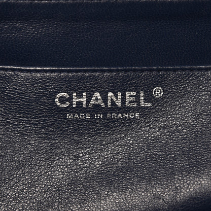 Chanel Lambskin Quilted Maxi Single Flap Navy 7 of 16