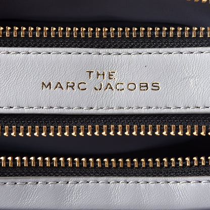 Marc Jacobs Natural Grain Calfskin Quilted The Softshot 21 Bag Grey 6 of 9